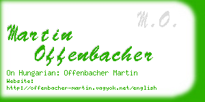 martin offenbacher business card